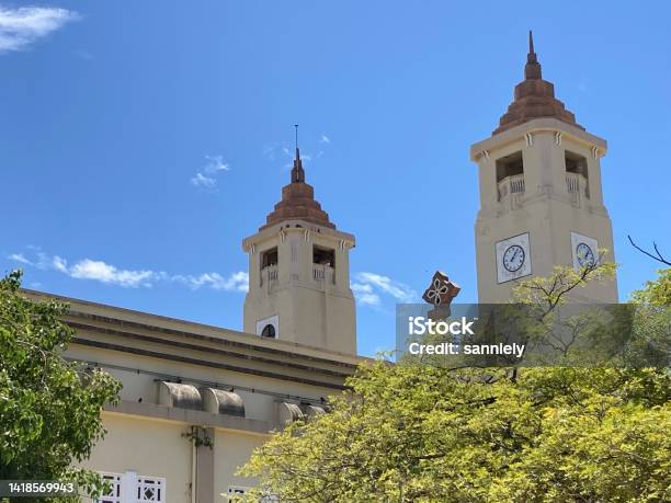 Dominican Republic Puerto Plata Catedral On The Main Place Stock Photo - Download Image Now