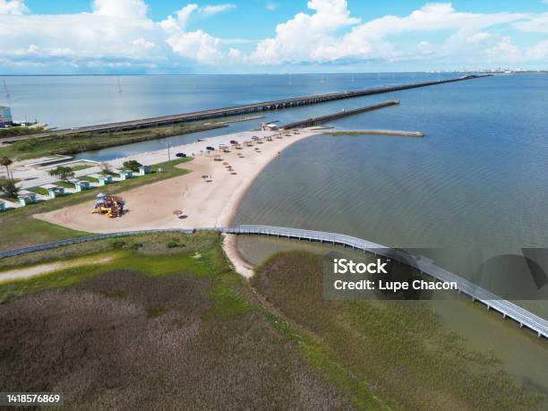 Port Lavaca Texas Stock Photo - Download Image Now - Beach, Causeway Bay, Color Image