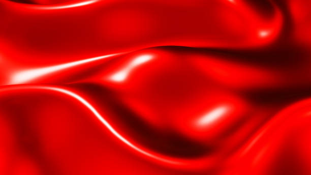 istock Red waves background, liquid metallic wavy wallpaper design 1418579207