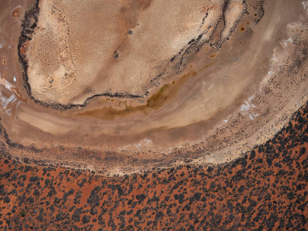 Aerial view of Australia's outback