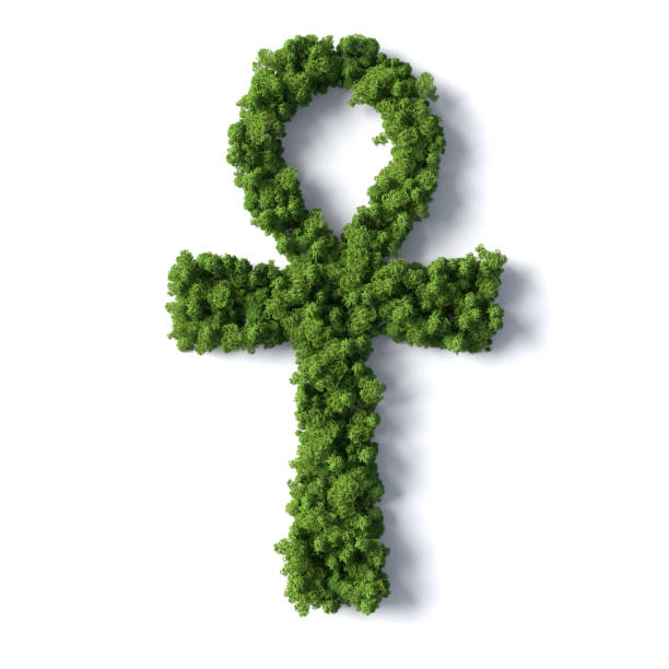 istock Forest in the form of ankh symbol 1418602940