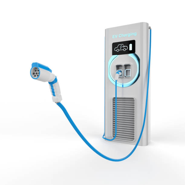 istock EV charging station or electric vehicle recharging station with nozzle available 1418603344
