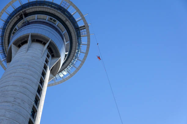 Sky Tower bungee jump, New Zealand.