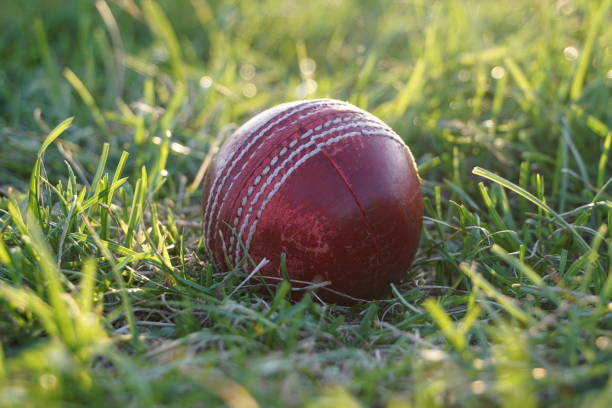 istock Cricket gear and pitch 1418640820