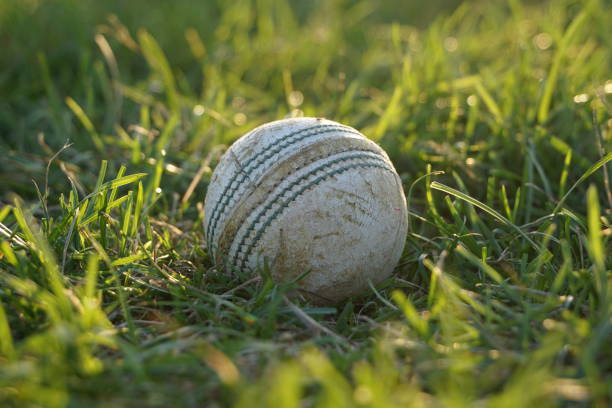 istock Cricket gear and pitch 1418640822