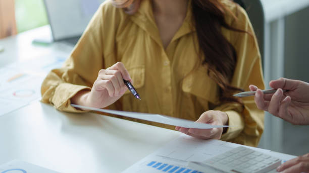 istock Business people meeting working with talk, consult, discuss working with new startup project idea presentation analyze plan marketing and investment in the office. 1418652052