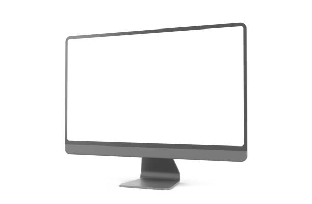 Dark Computer Monitor stock photo