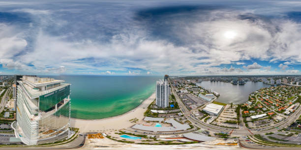 istock Luxury beachfront oceanfront real estate Sunny Isles Beach 1418660545