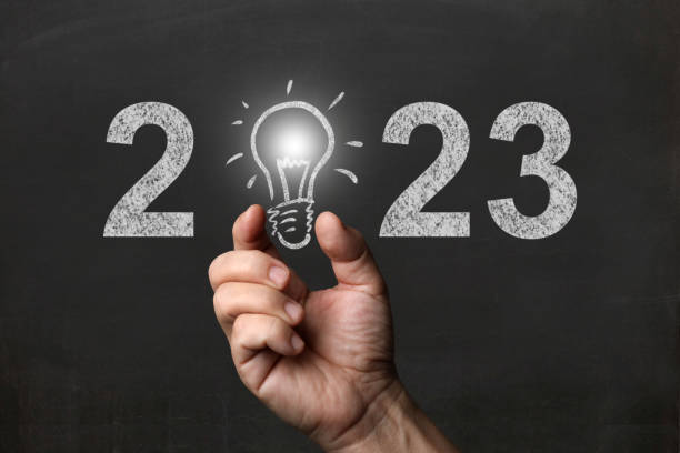 istock New year 2023 idea concept blackboard 1418675790
