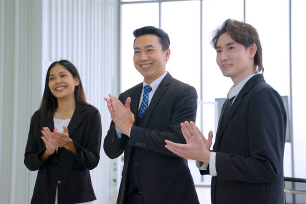 istock Employees are meeting at office. 1418684292