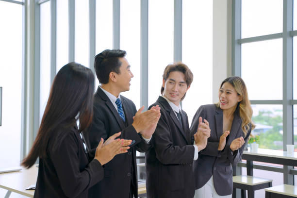 istock Employees are meeting at office. 1418684319