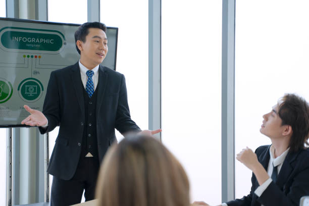 istock Employees are meeting at office. 1418684384