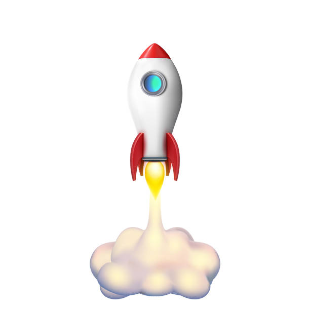 istock Illustration of rocket for start up business and bitcoins advertise. EPS 10 illustration 1418684405
