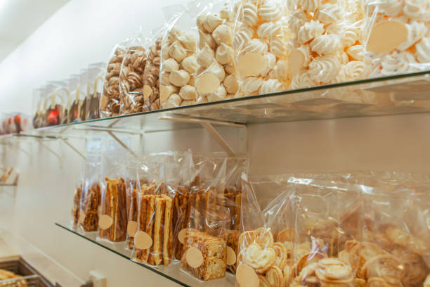 istock Traditional European bakery shop interior display 1418684810