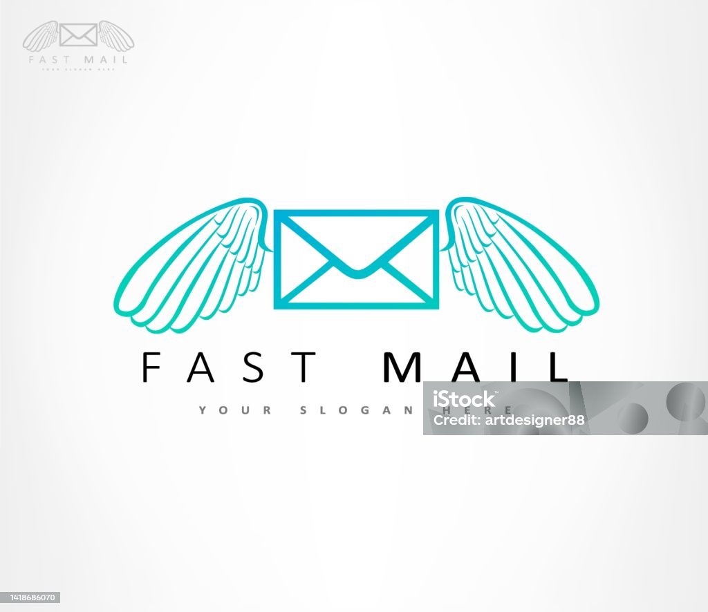 Flying Envelope Background Flying Envelope With Wings Vector Stock Illustration - Download Image ...
