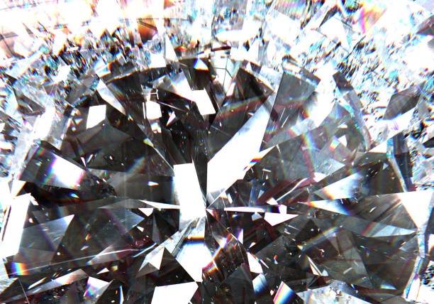 istock Gemstone or diamond texture closeup and kaleidoscope. 3d render, 3d illustration 1418692423