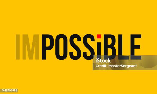 Impossible To Possible Flat Vector Concept Stock Illustration ...