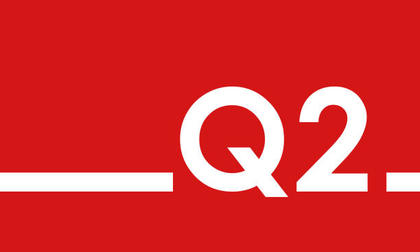 q2 赤い背景、第2四半期の表紙またはポスター - q1点のイラスト素材／クリップアート素材／マンガ素材／アイコン素材