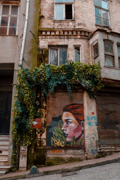 old buildings in balat - balat stok fotoğraflar ve resimler