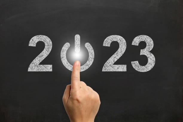 istock New year 2023 start turn on blackboard 1418713762