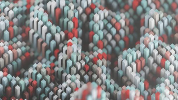 istock Beautiful Abstract colourful   background. Starburst dynamic cube. 3d rendering illustration Background pattern for design 1418714602