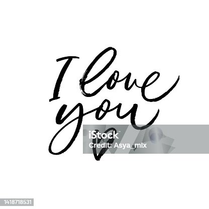 istock I love you vector calligraphy with heart symbol. 1418718531