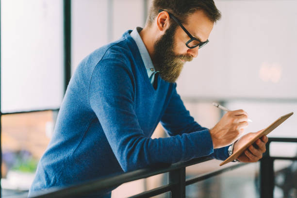 istock Businessman working in office 1418726967