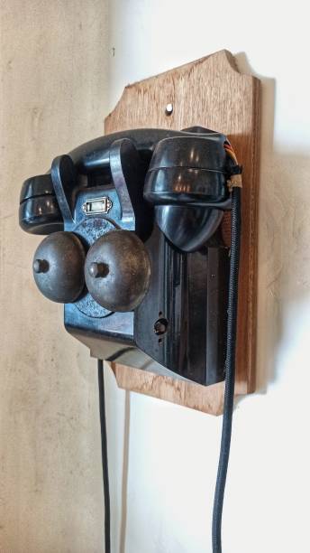 istock Vintage wooden phone 1418731813