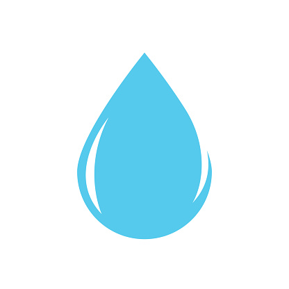 Blue Water drop logo vector icon