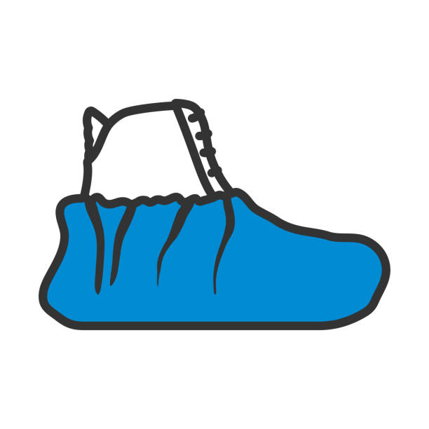 Shoe Covers Icon vector art illustration