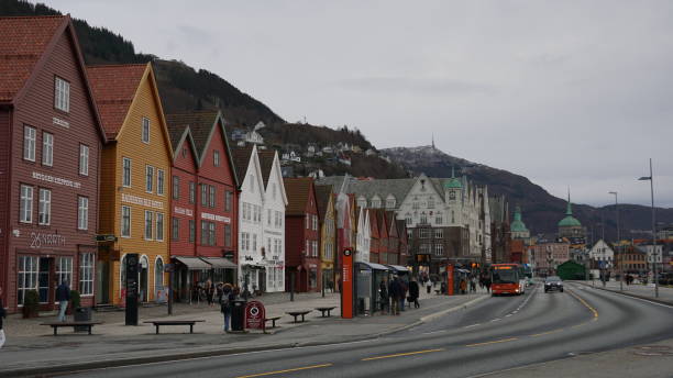 istock Bryggen, Norway during winter 1418743340