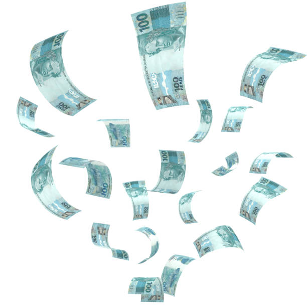 istock Brazil real falling money finance crisis 1418749636