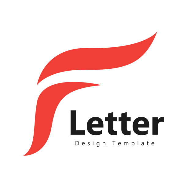 ilustrações de stock, clip art, desenhos animados e ícones de letter f symbol icon design template elements - f