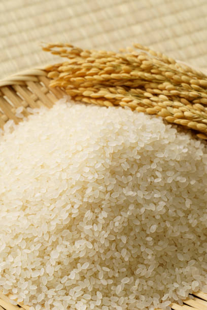 istock Japanese white rice on tatami mat 1418757802