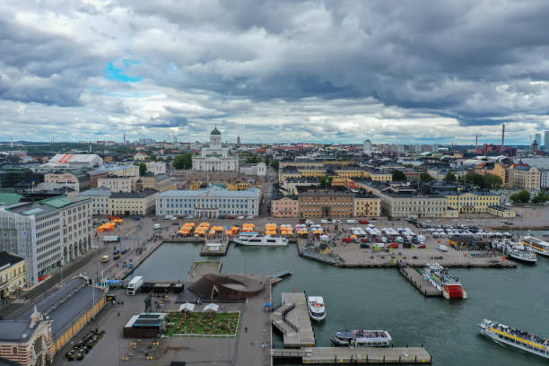 istock Helsinki city Finland aerial view 1418760148