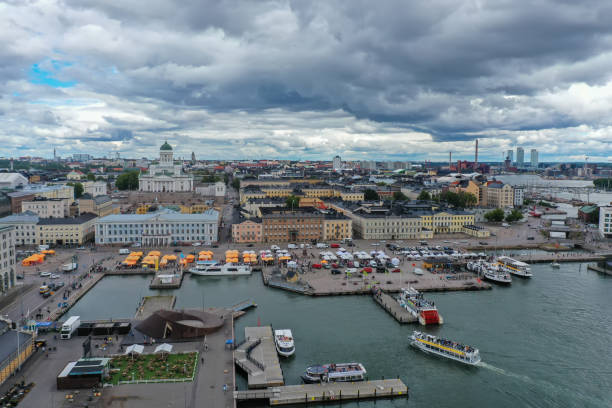 istock Helsinki city Finland aerial view 1418760487
