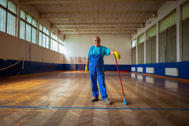 istock A member of a janitorial school service 1418768692