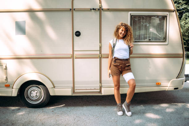 istock Portrait of a young camper 1418769430