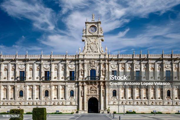Facade Of The Convent Of San Marco In Renaissance Style A Monument In León Stock Photo - Download Image Now