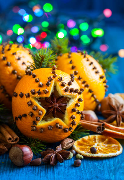 istock Christmas oranges,spices and nuts 1418778915