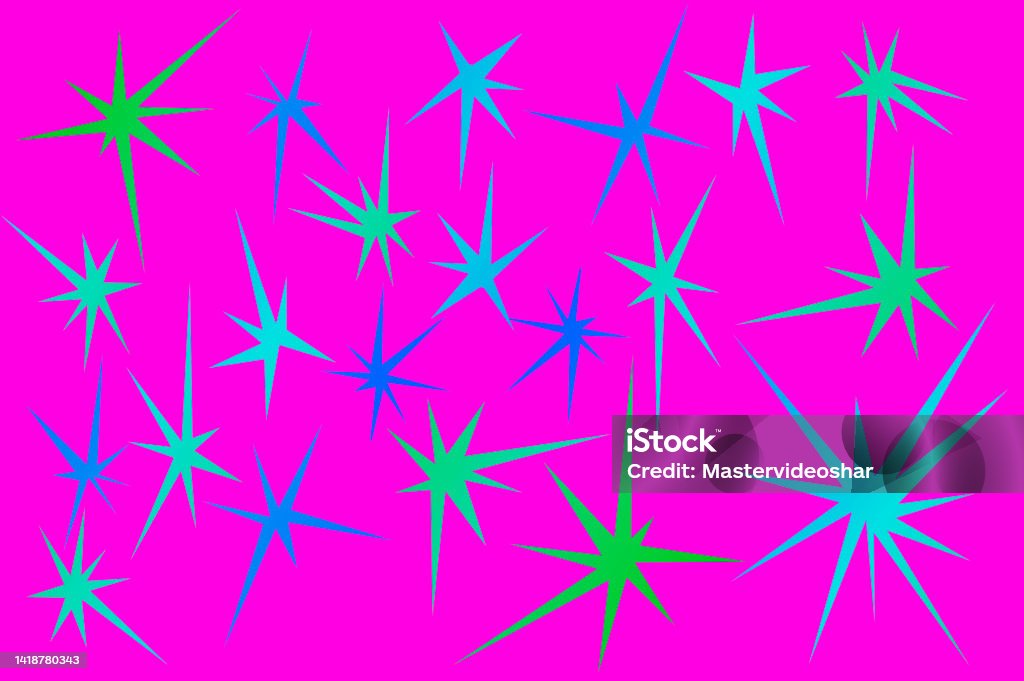 Multi Point Star Solid Multipointed Asymmetric Stars Stock Illustration - Download Image Now ...