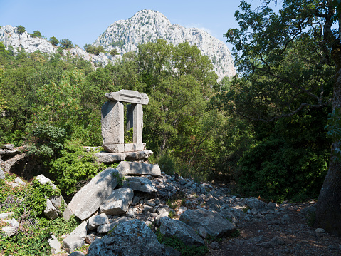 Viewpoint near mausoleum of Negush in Lovchen park, Montenegro. High quality photo