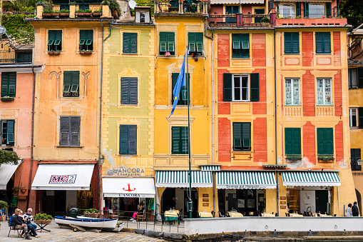 Capri: Tourists visit Piazza Umberto I, the most famous square of the island of Capri.