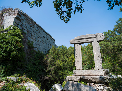 The ruins of the ancient city of Termessos in Antalya.