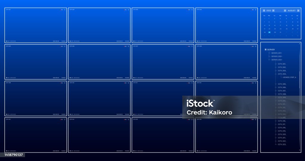 Cctv Visual Interface Cctv Camera User Interface Surveillance 006 Stock Illustration ...