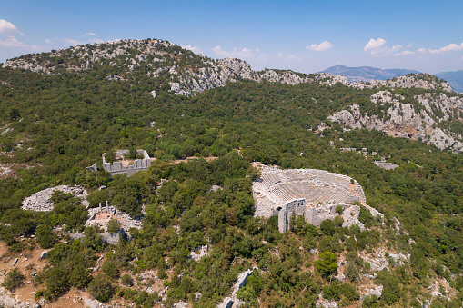 The ruins of the ancient city of Termessos in Antalya.