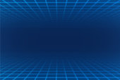 istock Blue Grid Pattern Background 1418795592