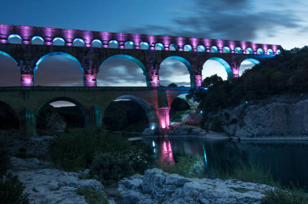 istock Pont Du Gard at Dusk 1418798865
