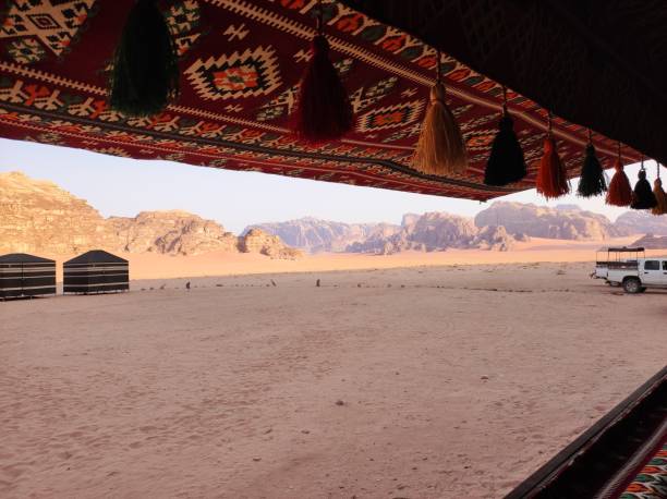 istock dusk over a Bedouin camp in Jordan's Wadi Rum desert 1418802018