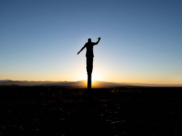 istock morning sportive movements and successful human model 1418804363